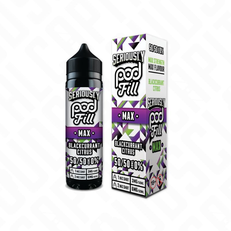 Doozy Seriously Pod Fill Max Shortfill - Blackcurrant Citrus Doozy Vape Co