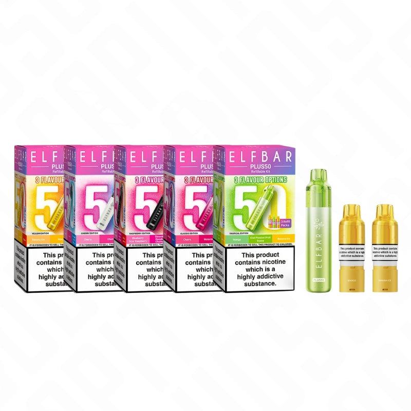 Elf Bar Plus50 Prefilled Pod Vape Kit Capital Clouds Elf Bar Plus50 Prefilled Pod Vape Kit Capital Clouds