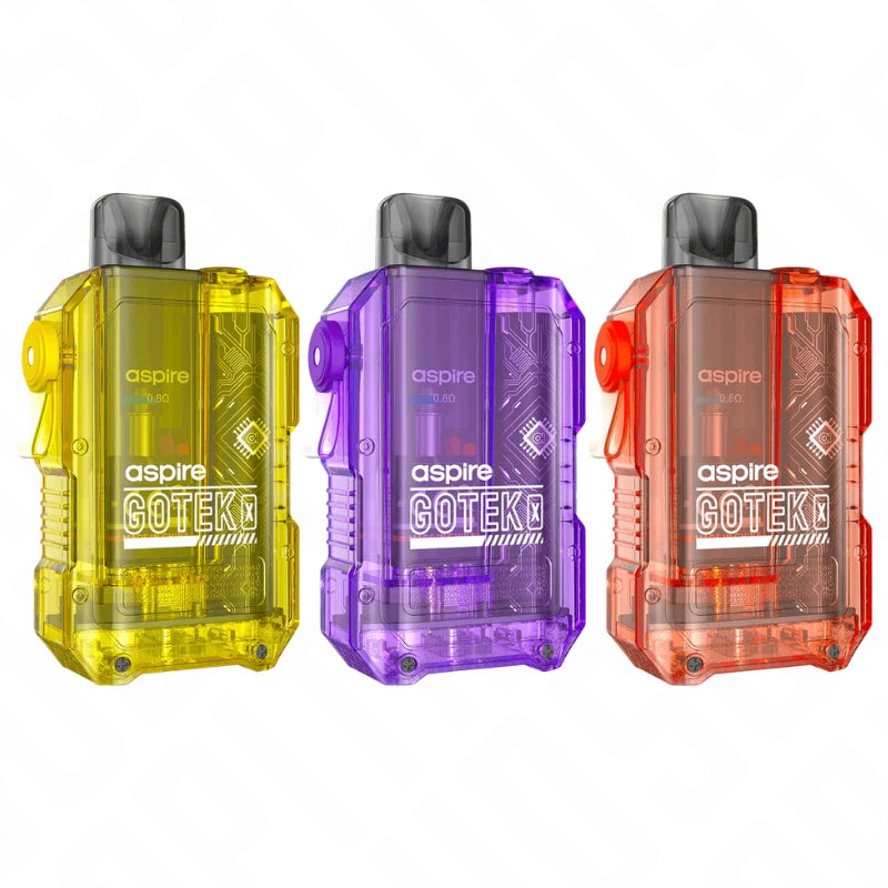 Aspire Gotek X Pod Vape Kit 16W | 650mAh Refillable Pod Kit Capital Clouds Aspire Gotek X Pod Vape Kit 16W | 650mAh Refillable Pod Kit Capital Clouds
