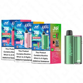 JNR Aurora 30K prefilled pod vape kit dual flavour editions 20mg nicotine