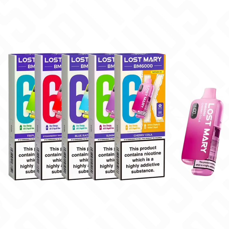 Lost Mary BM6000 Prefilled Pod Kit | 1000mAh Lost Mary Battery Vape Capital Clouds Lost Mary BM6000 Prefilled Pod Kit | 1000mAh Lost Mary Battery Vape Capital Clouds