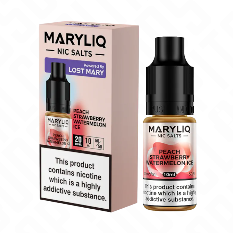 Lost Mary MARYLIQ Nic Salt - Peach Strawberry Watermelon Ice