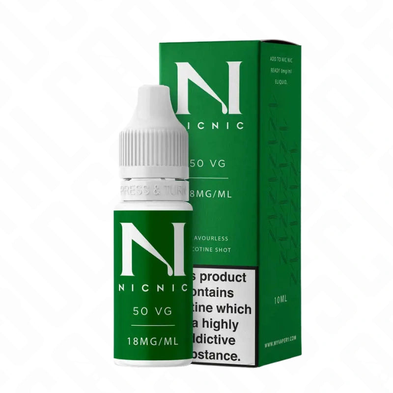 Nic Nic Nicotine Shot 18MG - 50% VG Mr Vapery