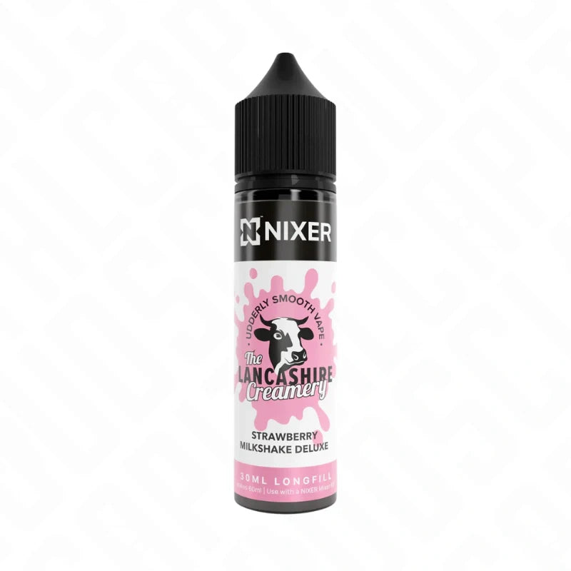 Nixer X Lancashire Creamery Strawberry Milkshake Deluxe Concentrate Longfill