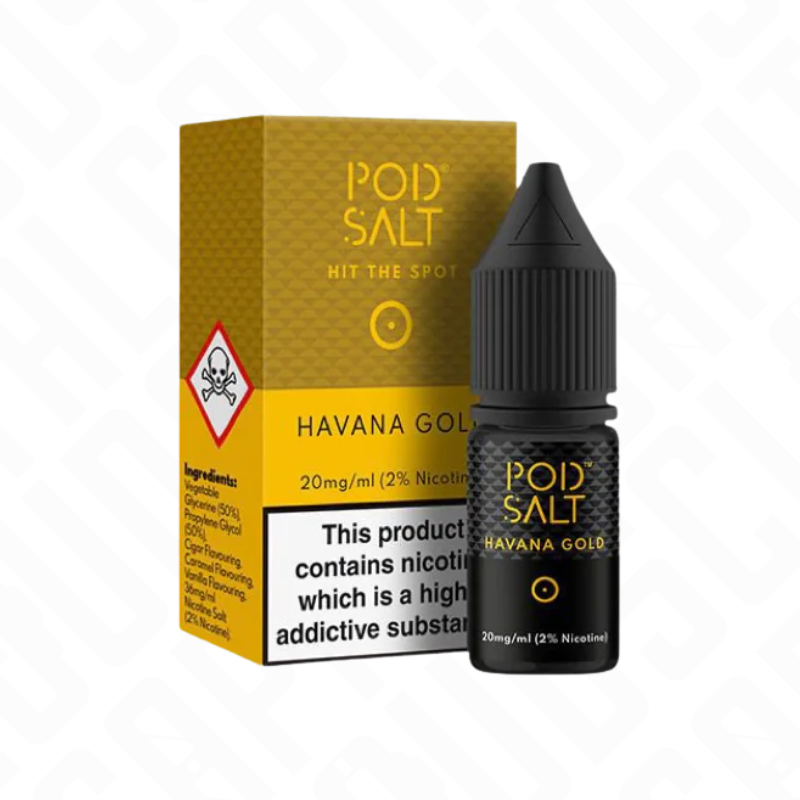 Pod Salt Core Havana Gold 50/50 Nic Salt 10ml