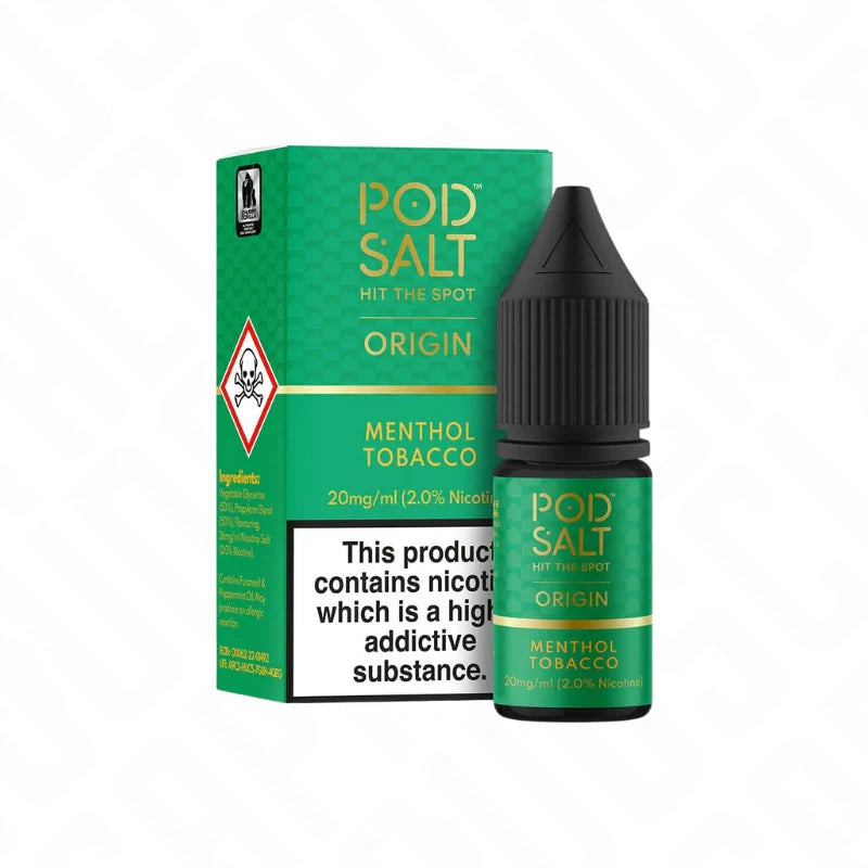 Pod Salt Origin Menthol Tobacco 50/50 Nic Salt 10ml