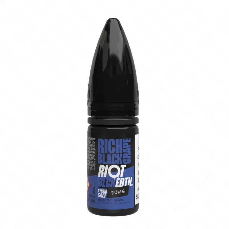 Riot Black Edition Nic Salt 10ml - Rich Black Grape