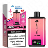 Hayati Pro Ultra Plus 25K Strawberry Cranberry Cherry and Cherry Ice vape pod kit device