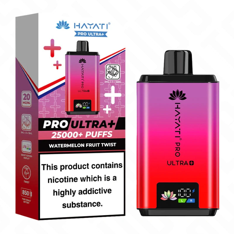 Hayati Pro Ultra Plus 25K Watermelon Fruit Twist vape pod kit device