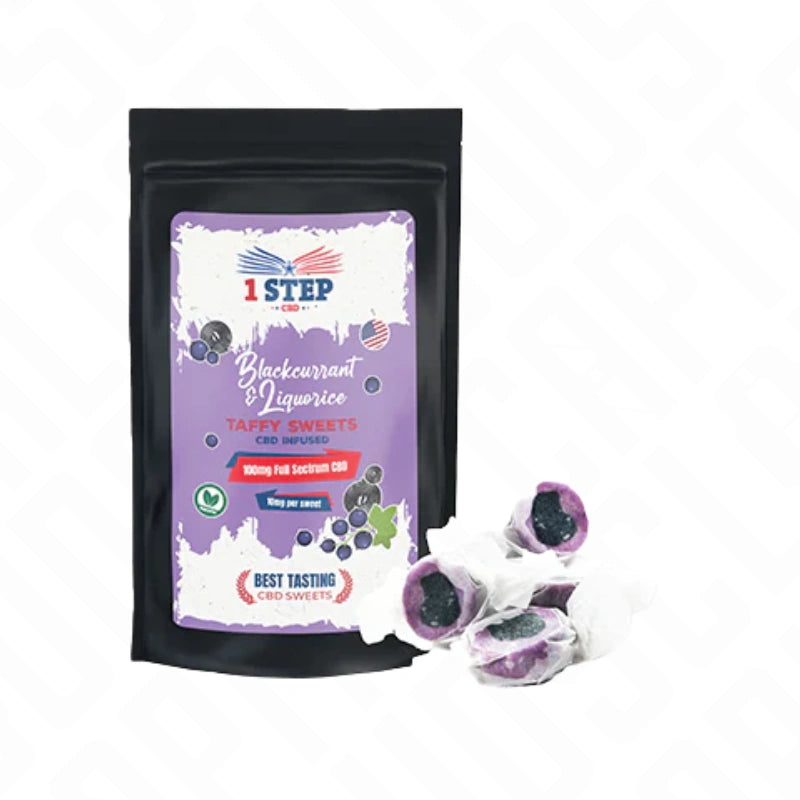 1 Step CBD 100mg Blackcurrant & Liquorice Taffy Grab Bag