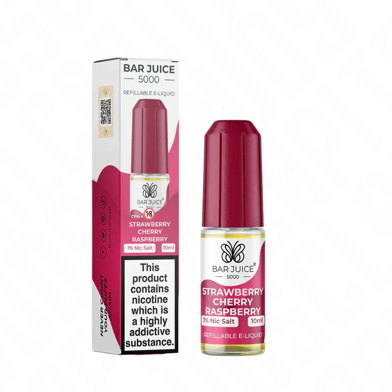 Bar Juice 5000 Nic Salt 10ml - Strawberry Cherry Raspberry