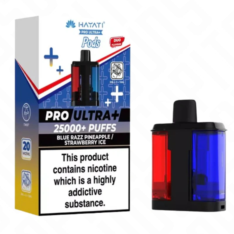 Hayati Pro Ultra Plus 25K Replacement Pods + Refills