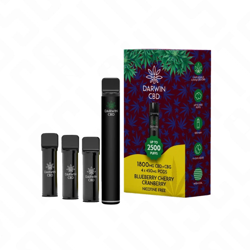 Darwin CBD + CBG 4in1 1800mg Pod Vape Kit Darwin CBD