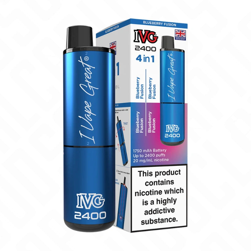 IVG 2400 4in1 Single Flavour Pod Vape Kit I Vape Great