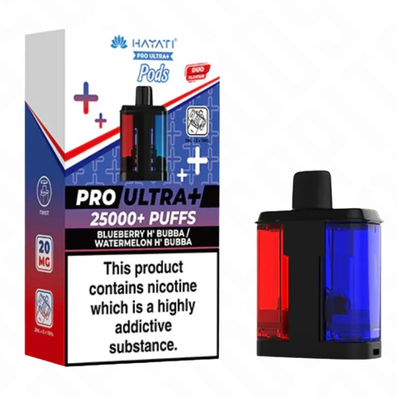 Hayati Pro Ultra Plus 25K Replacement Pods + Refills
