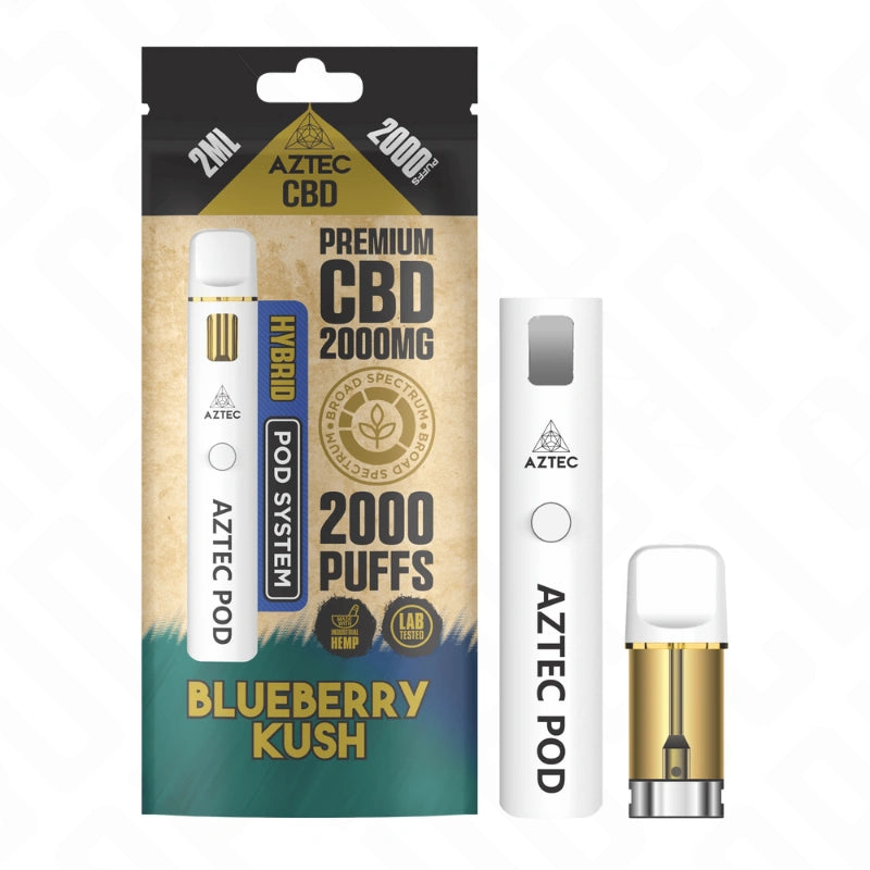 Aztec CBD 2000mg Broad Spectrum Pro Vape Pod Kit