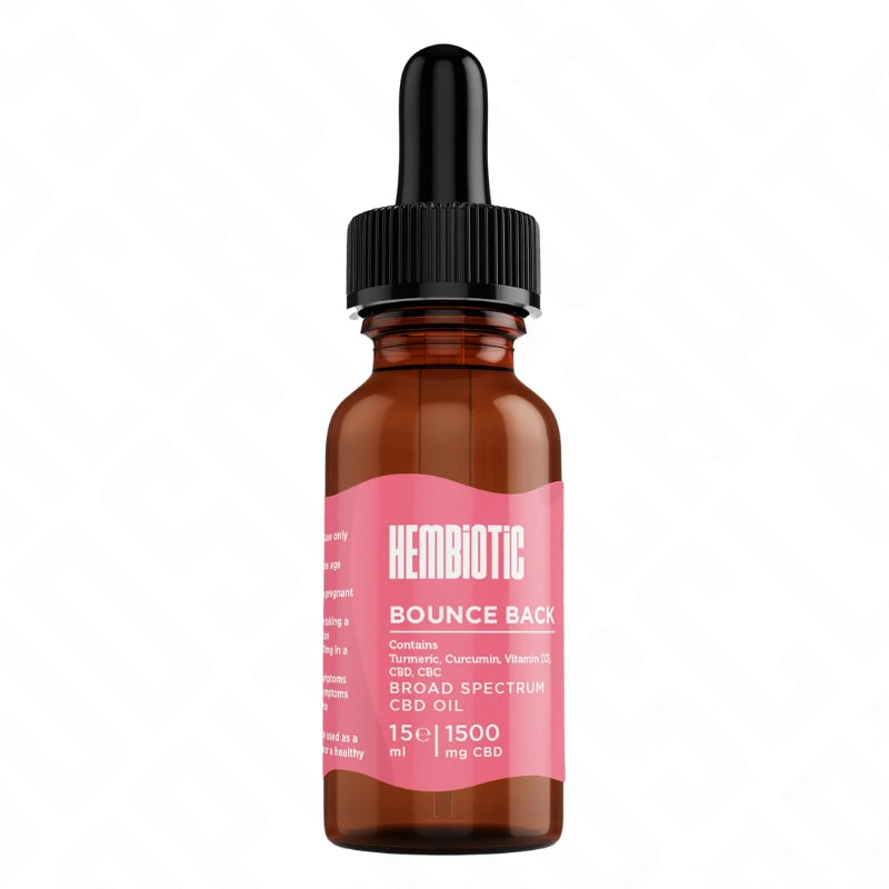 Hembiotic 1500mg Broad-Spectrum Functional CBD Oil