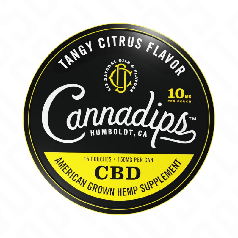 Cannadips 150mg CBD Snus Pouches - Tangy Citrus