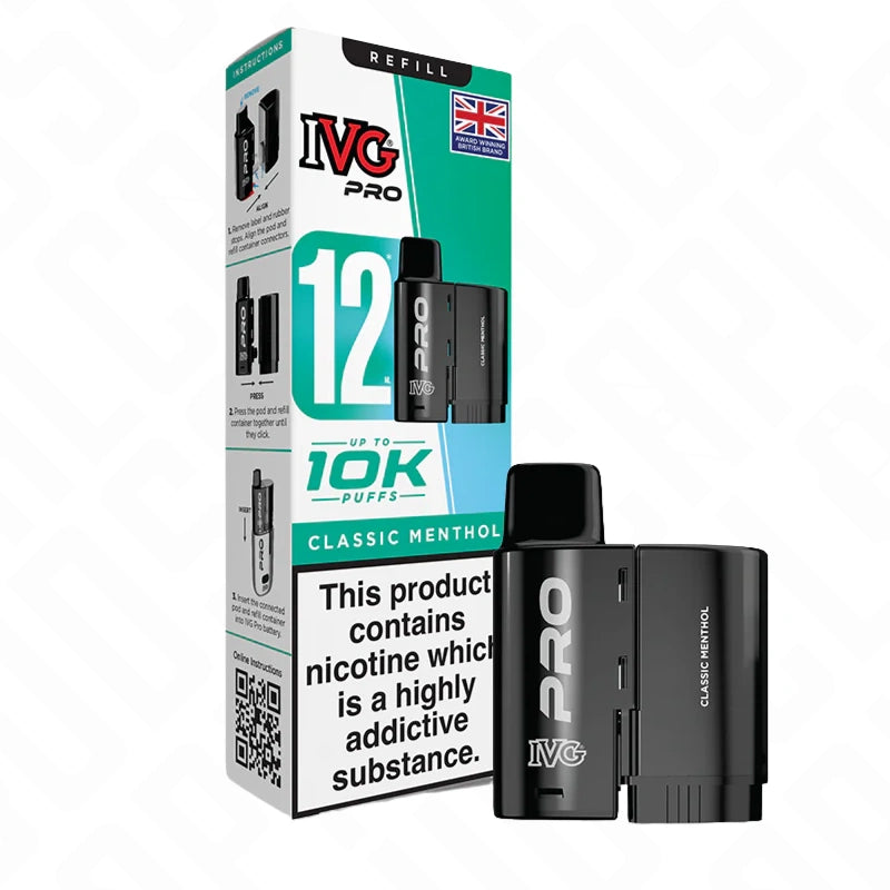 IVG Pro 12 Refill Replacement Pods (10mg)