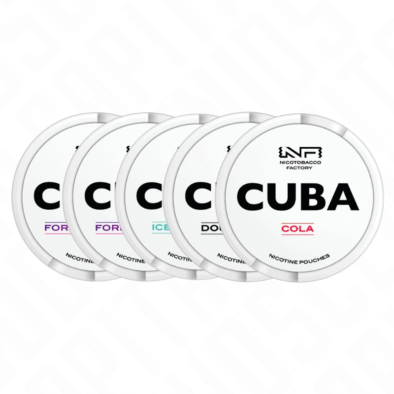 16mg CUBA White Nicotine Pouches - 25 Pouches Nicotobacco Factory