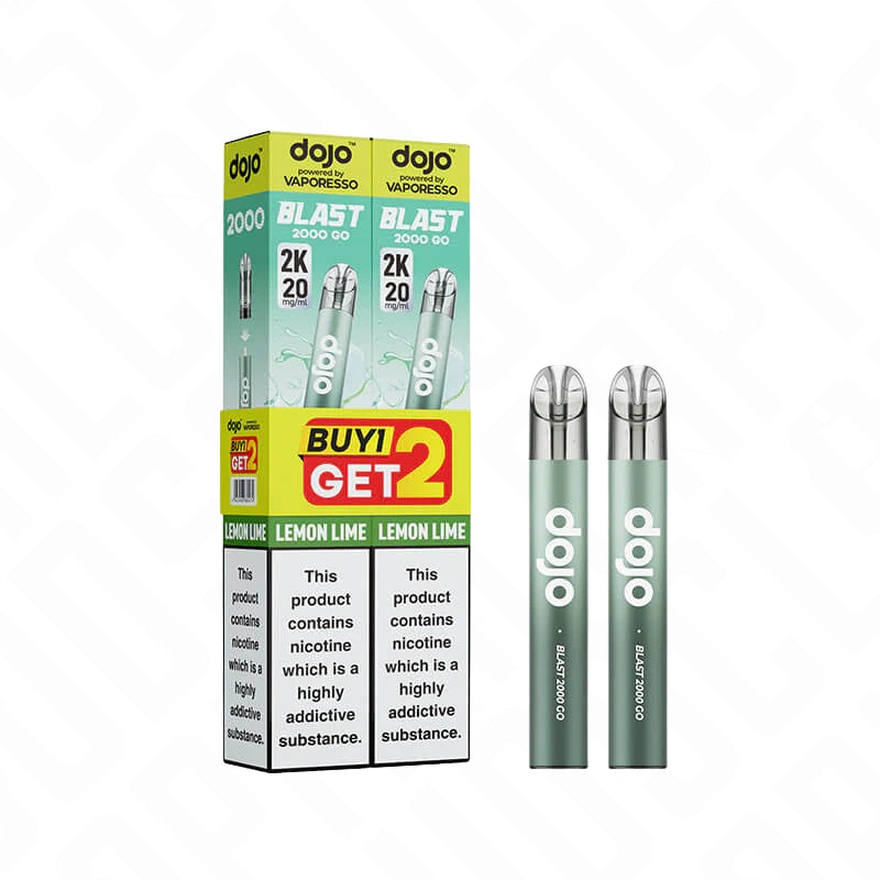 Vaporesso Dojo Blast 2000 Go Transparent Prefilled Pod Vape Kit - Pack of 2