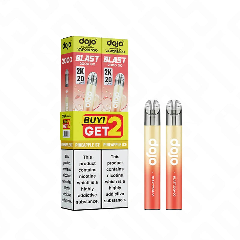 Vaporesso Dojo Blast 2000 Go Transparent Prefilled Pod Vape Kit - Pack of 2