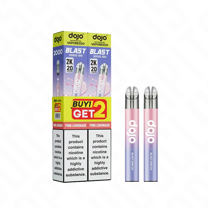 Vaporesso Dojo Blast 2000 Go Transparent Prefilled Pod Vape Kit - Pack of 2