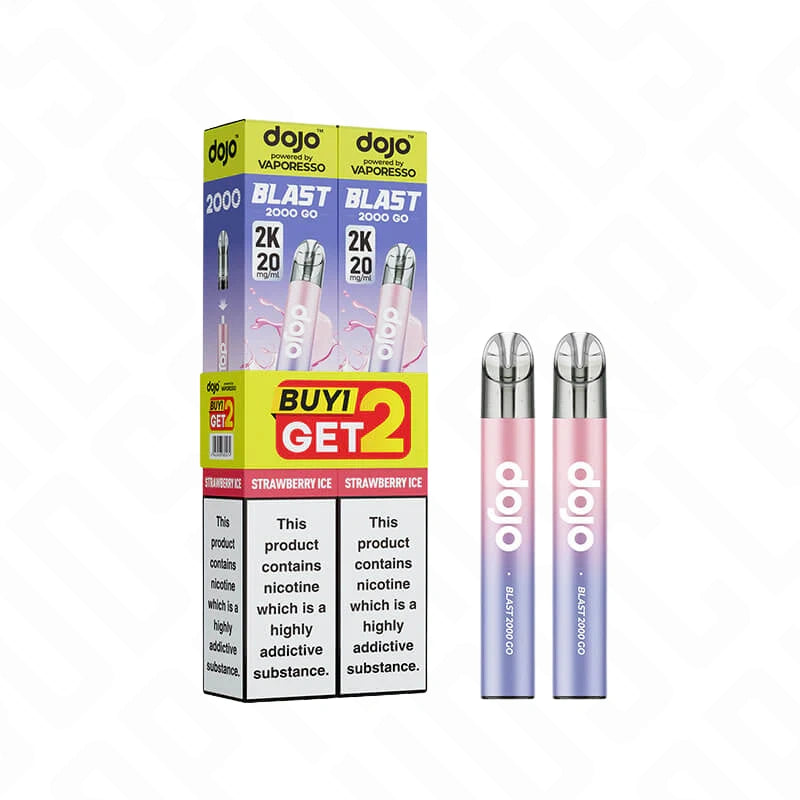 Vaporesso Dojo Blast 2000 Go Transparent Prefilled Pod Vape Kit - Pack of 2