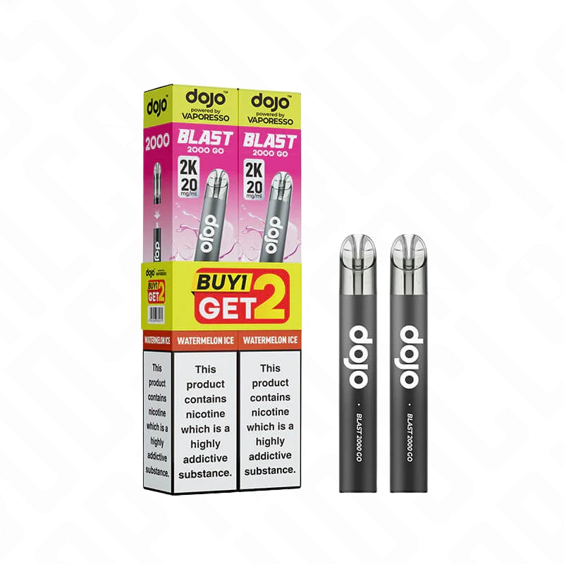 Vaporesso Dojo Blast 2000 Go Transparent Prefilled Pod Vape Kit - Pack of 2
