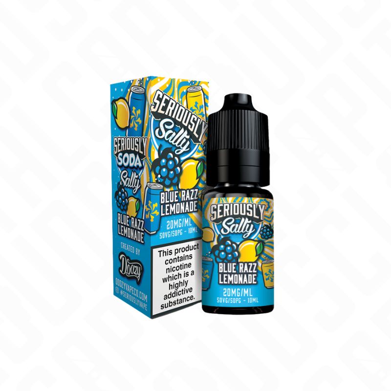Doozy Seriously Soda Nic Salt - Blue Razz Lemonade Doozy Vape Co