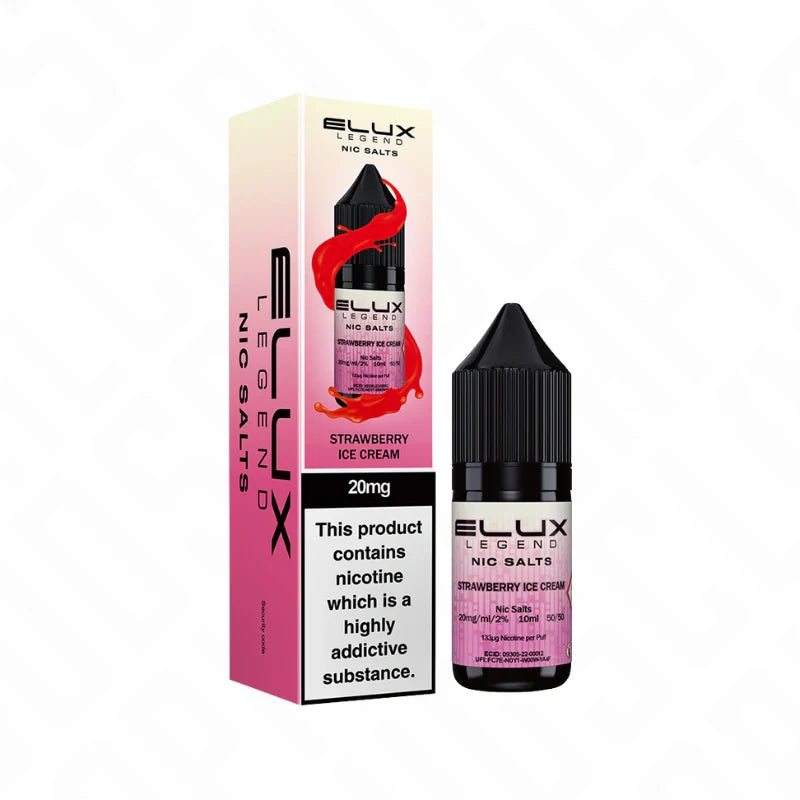 Elux Nic Salts - Strawberry Ice Cream