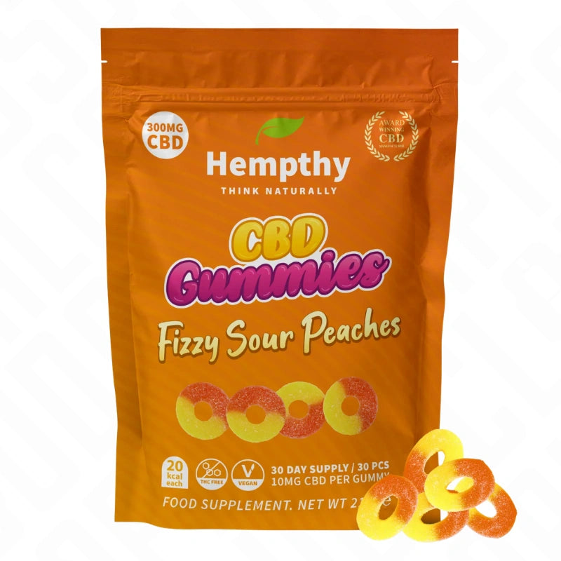 Hempthy 300mg CBD Gummies Pouch