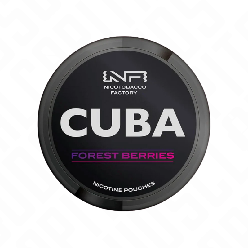 43mg CUBA Black Nicotine Pouches - 25 Pouches Nicotobacco Factory