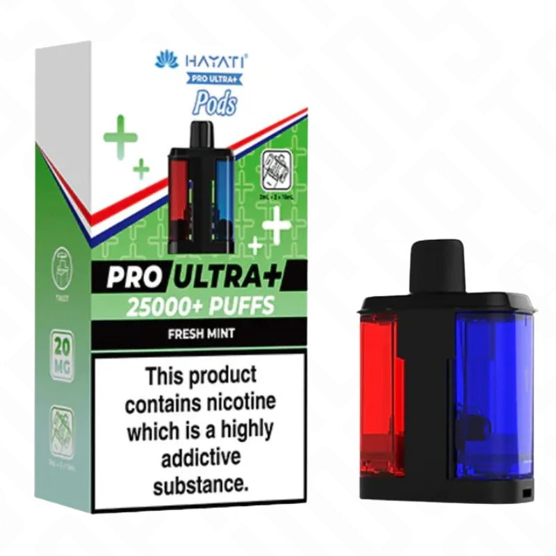 Hayati Pro Ultra Plus 25K Replacement Pods + Refills