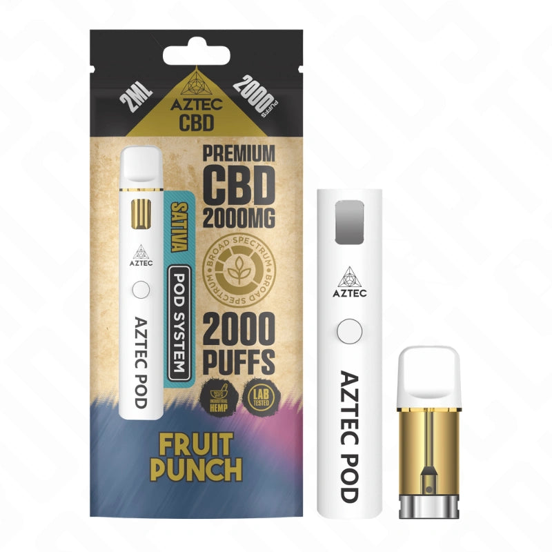 Aztec CBD 2000mg Broad Spectrum Pro Vape Pod Kit