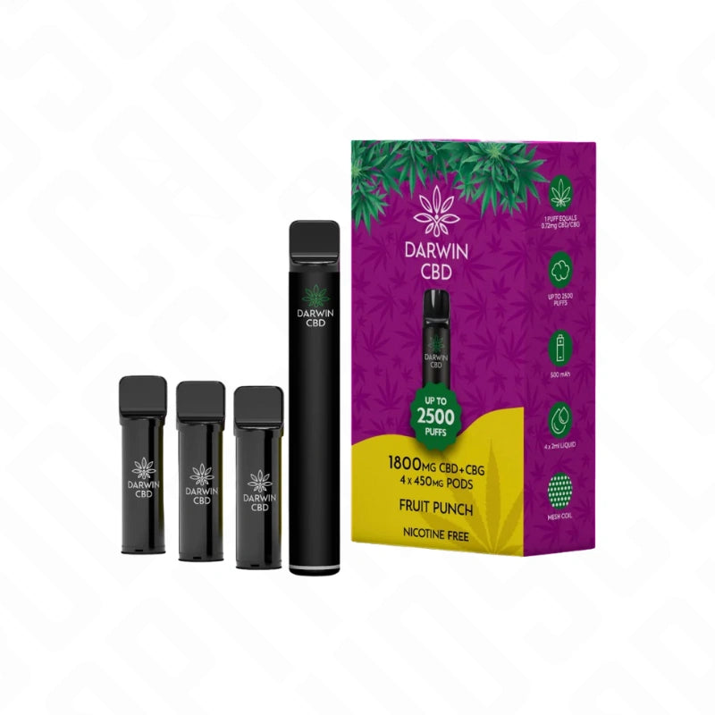 Darwin CBD + CBG 4in1 1800mg Pod Vape Kit Darwin CBD