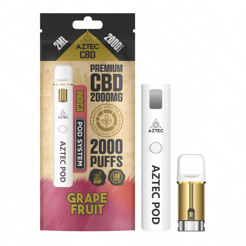 Aztec CBD 2000mg Broad Spectrum Pro Vape Pod Kit