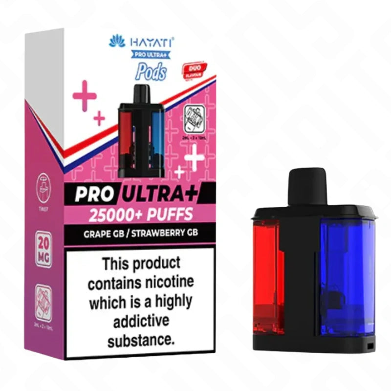 Hayati Pro Ultra Plus 25K Replacement Pods + Refills