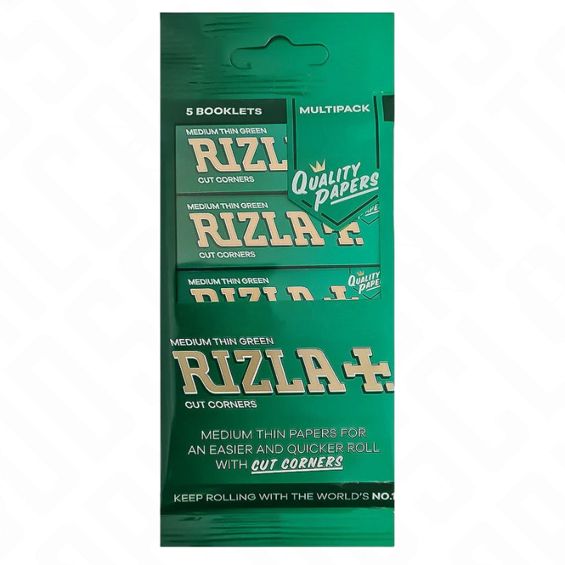 Rizla Green Regular Rolling Papers Multipack Flow Wrapped