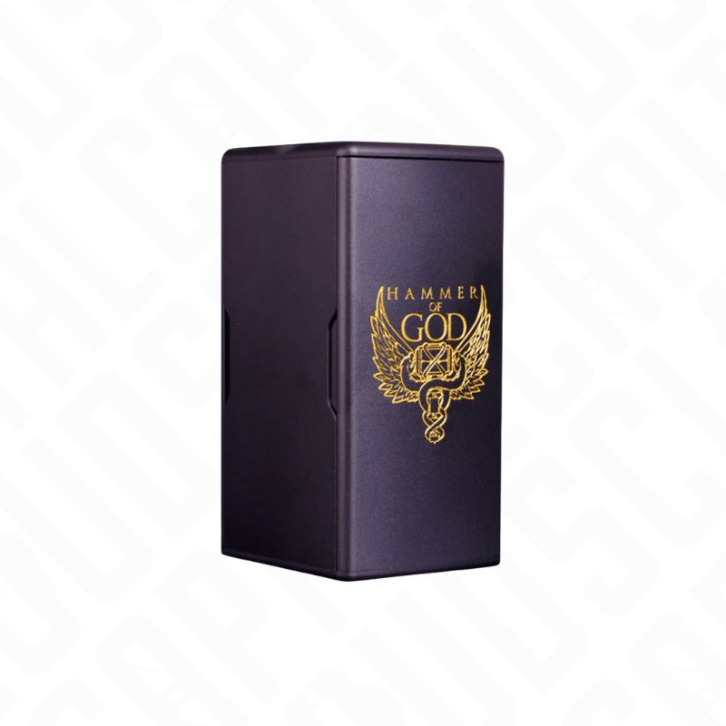 Hammer of God 400 Box Mod in matte black finish.