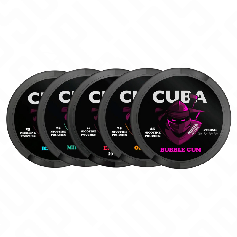 CUBA Ninja 30mg Nicotine Pouches Nicotobacco Factory