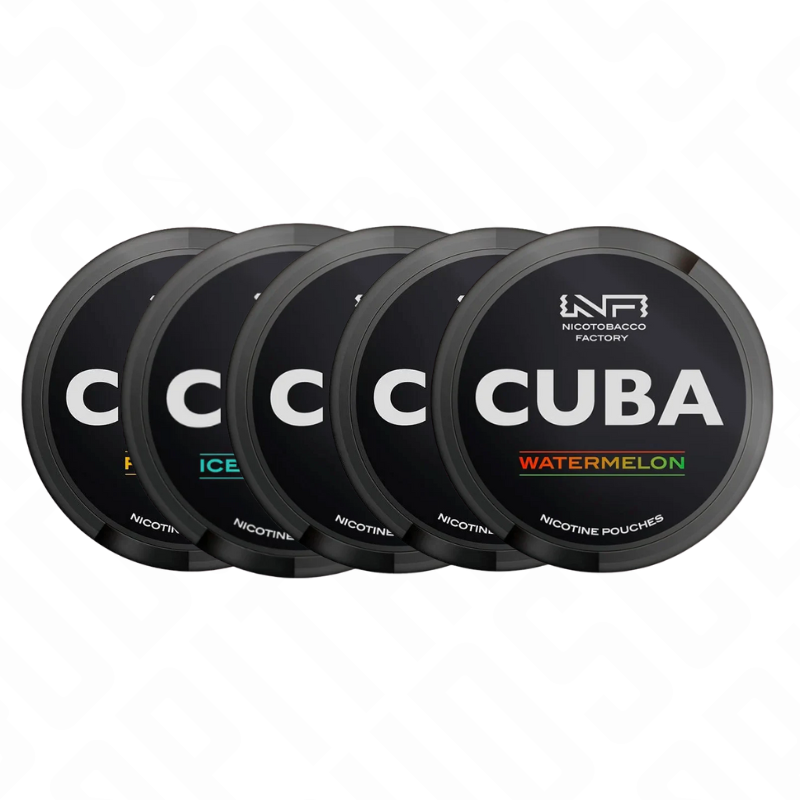 43mg CUBA Black Nicotine Pouches - 25 Pouches Nicotobacco Factory