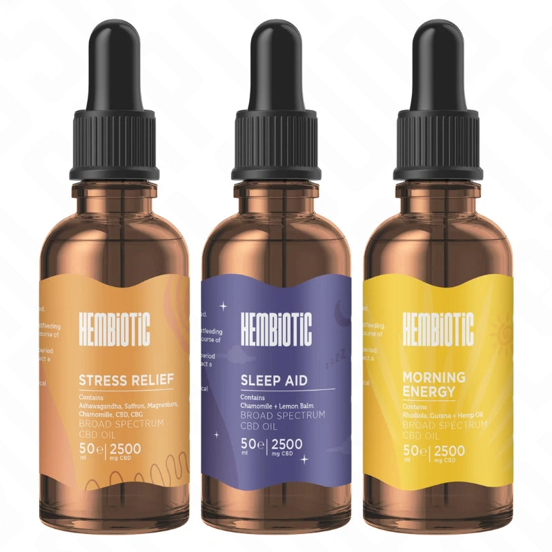 Hembiotic 2500mg Broad-Spectrum Bulk Functional CBD Oil