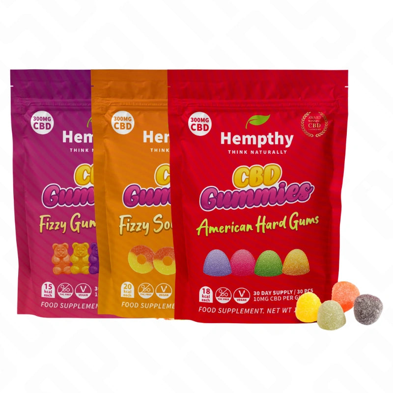 Hempthy 300mg CBD Gummies Pouch