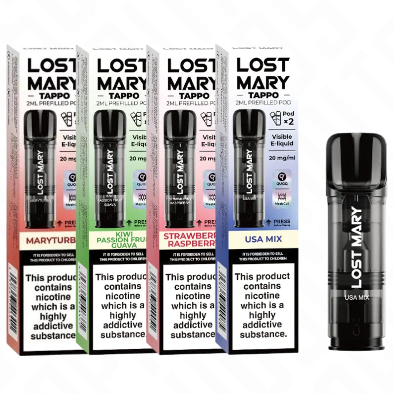 20mg Lost Mary Tappo Replacement Prefilled Pods