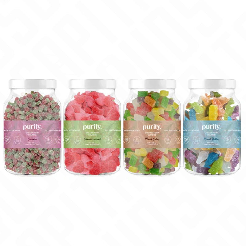 Purity 600mg Full-Spectrum CBD Vegan Gummies