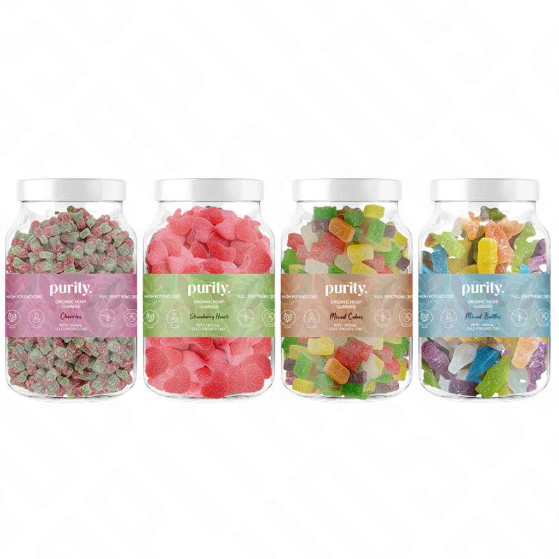 Purity 1600mg Full-Spectrum CBD Vegan Gummies 400g