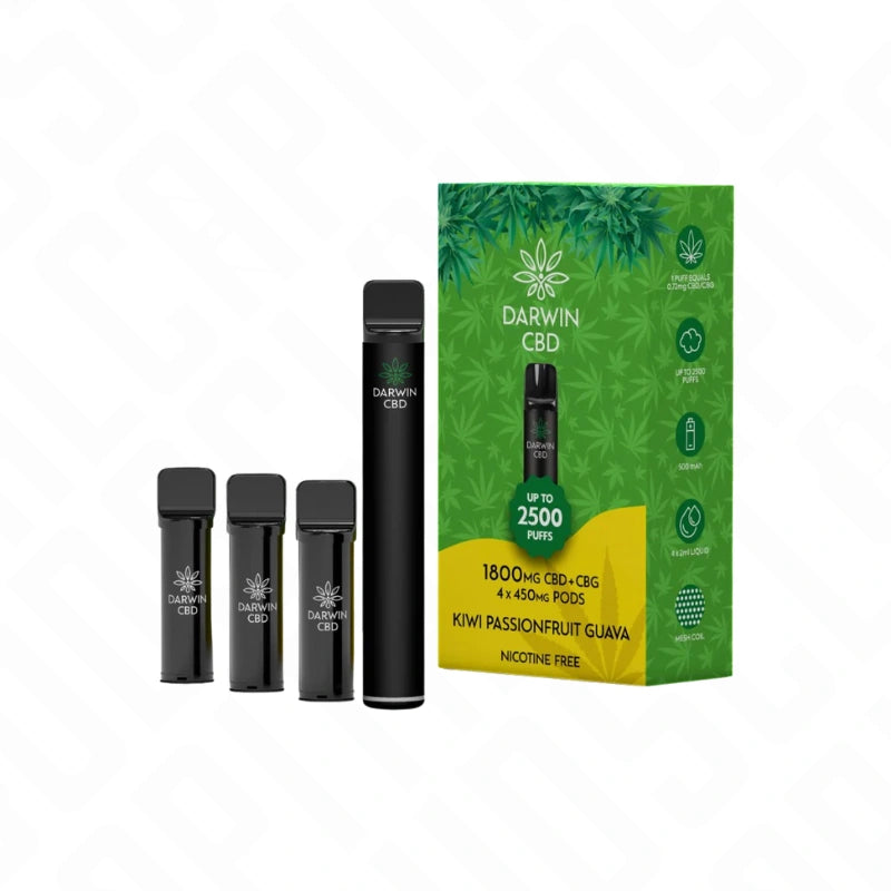 Darwin CBD + CBG 4in1 1800mg Pod Vape Kit Darwin CBD