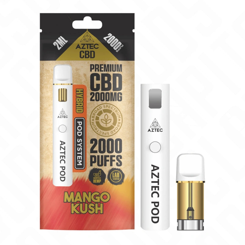 Aztec CBD 2000mg Broad Spectrum Pro Vape Pod Kit