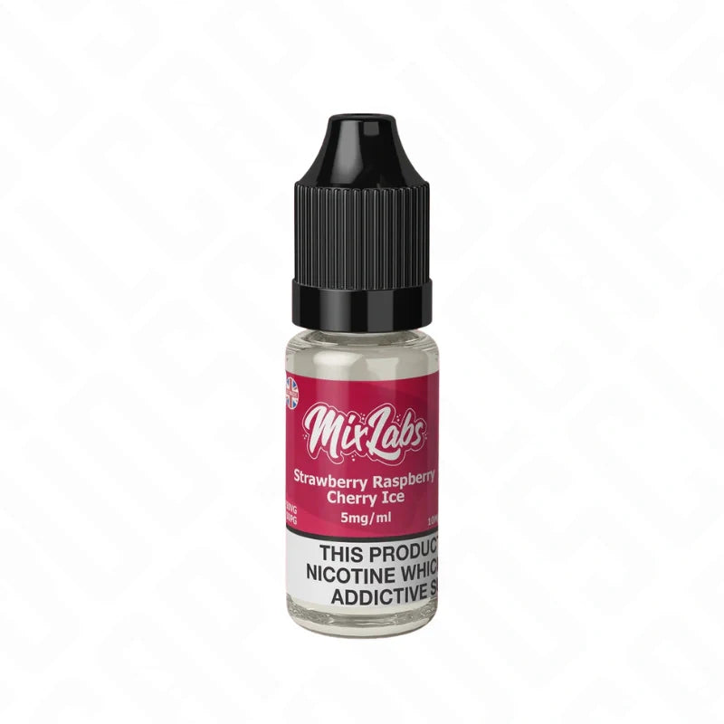 Mix Labs Strawberry Raspberry Cherry Ice 50/50 Nic Salt 10ml
